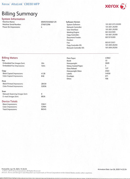 Color Multifunction Printer