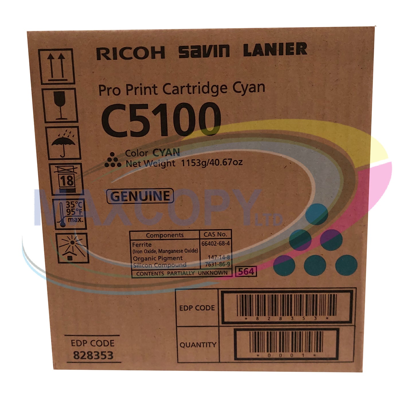 Genuine Ricoh 828353   Cyan Toner Cartridge