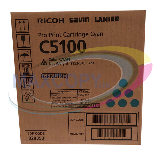 Genuine Ricoh 828353   Cyan Toner Cartridge