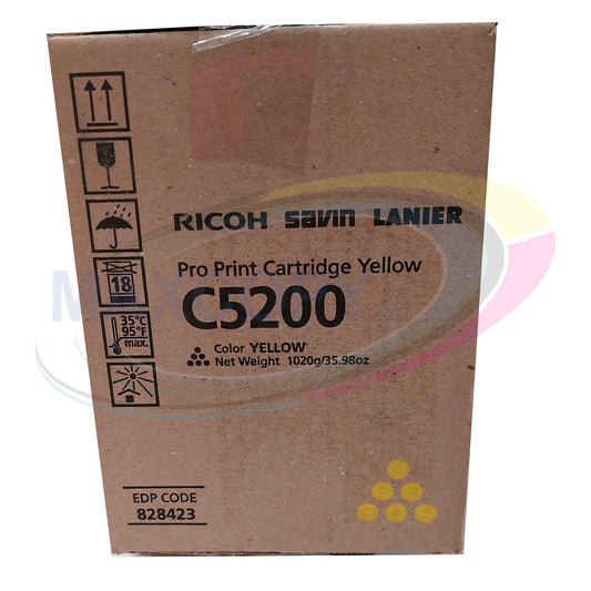 Genuine Ricoh Yellow Toner Cartridge | 828423 | C5200
