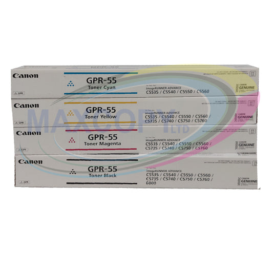 Canon GPR-55 Toner Cartridges - Full Set (BK,C,M,Y)